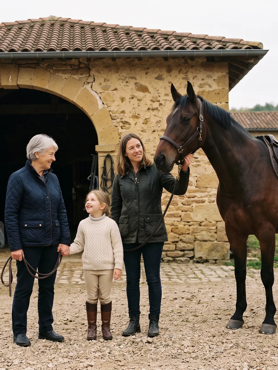 L'équipe, Les Écuries aux Fay, centre équestre à Montanges